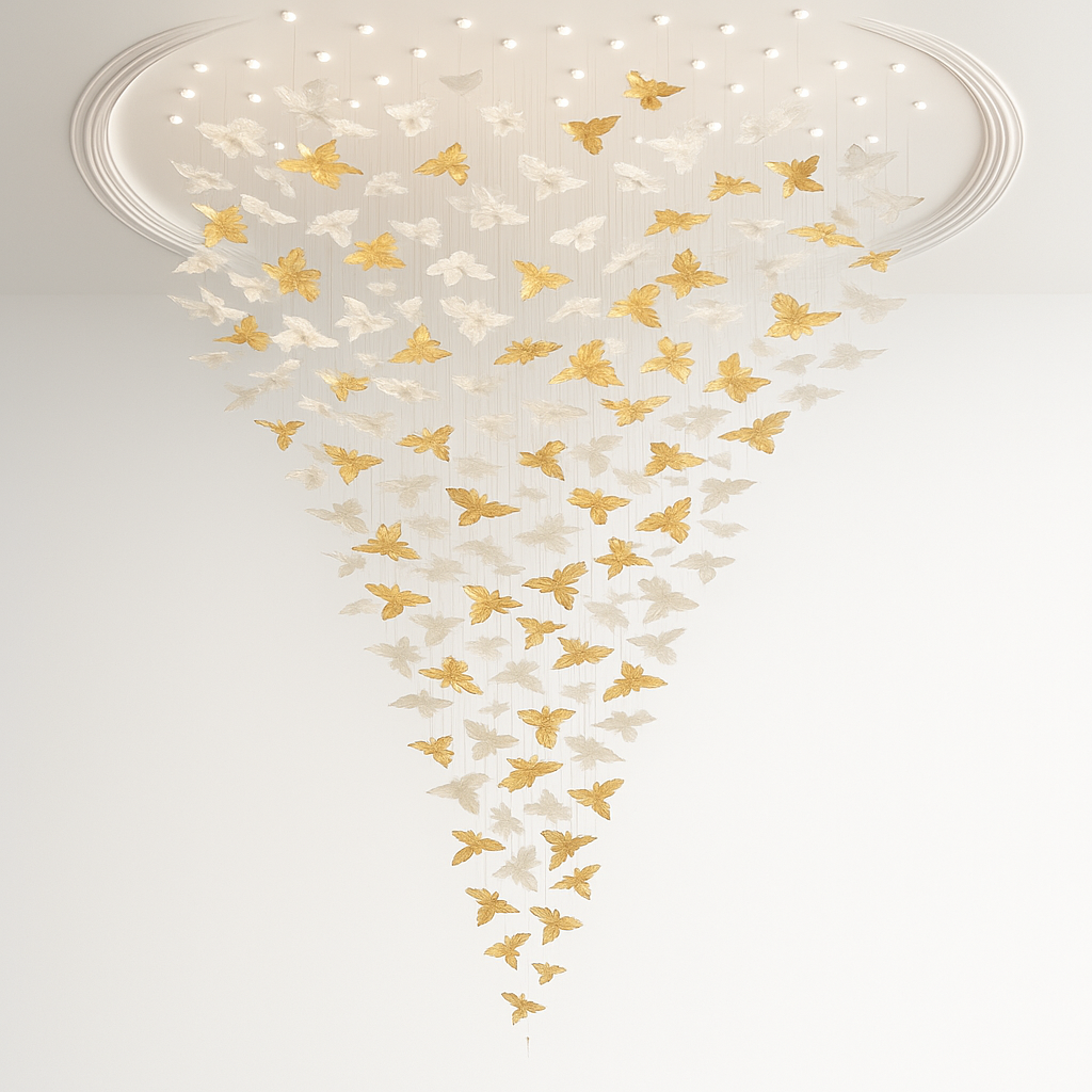 Éclat Papillon Cascade Chandelier