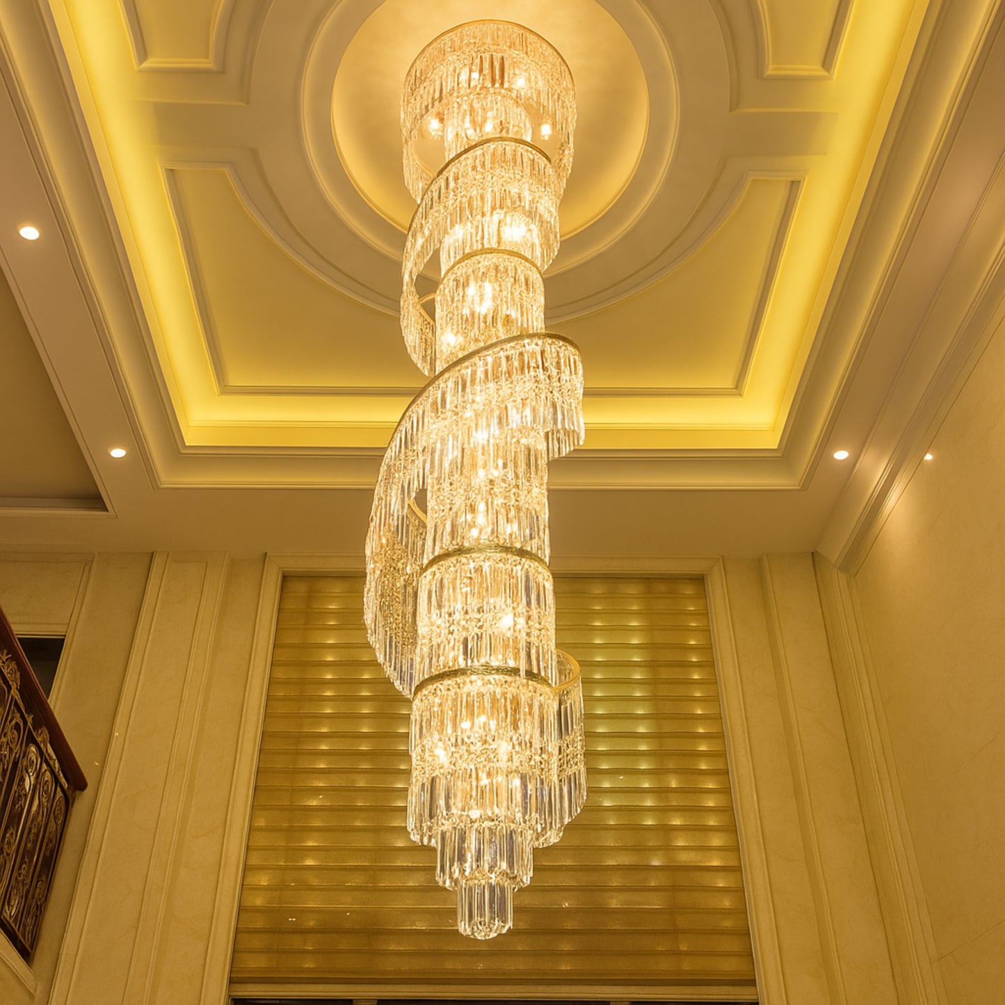 Aurelia Helix Crystal Chandelier